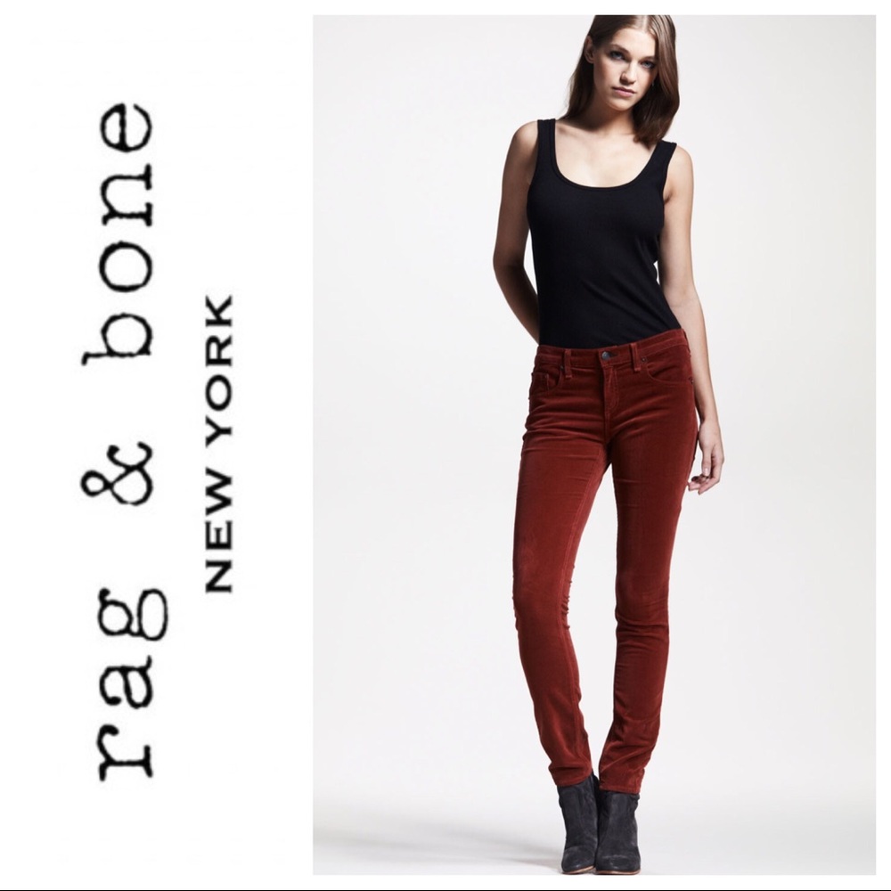 Rag & Bone Skinny Cord, Size 26. Color: Clay.